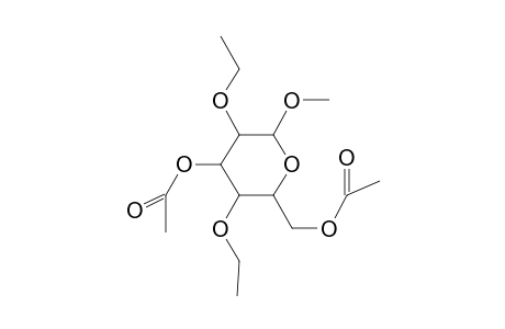 Methyl 3,6-di-O-acetyl-2,4-di-O-ethyl-.alpha.-d-mannopyranoside