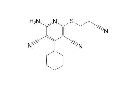 2-Amino-6-(2-cyano-ethylsulfanyl)-4-cyclohexyl-pyridine-3,5-dicarbonitrile