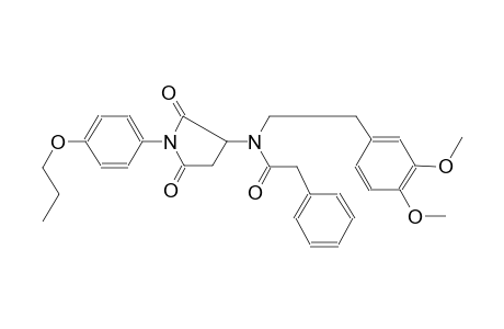 benzeneacetamide, N-[2-(3,4-dimethoxyphenyl)ethyl]-N-[2,5-dioxo-1-(4-propoxyphenyl)-3-pyrrolidinyl]-