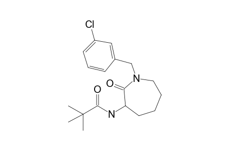 N-[1-(3-Chlorobenzyl)-2-oxoazepan-3-yl]pivalamide