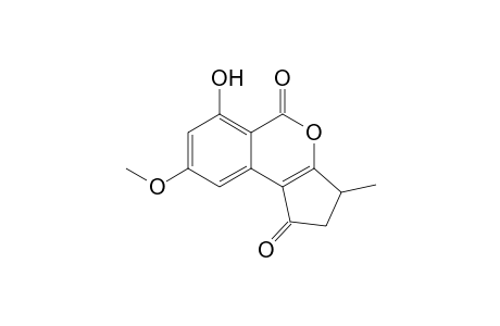 Cyclopenta[c][2]benzopyran-1,5-dione, 2,3-dihydro-6-hydroxy-8-methoxy-3-methyl-