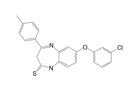 2,3-DIHYDRO-4-(PARA-METHYLPHENYL)-7-(META-CHLOROPHENOXY)-(1H)-1,5-BENZODIAZEPINE-2-THIONE