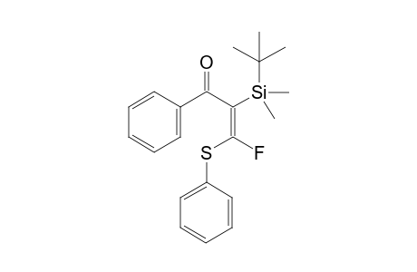 (E)-2-(t-Butyl)dimethylsilyl-3-fluoro-1-phenyl-3-phenylthio-prop-2-en-1-one