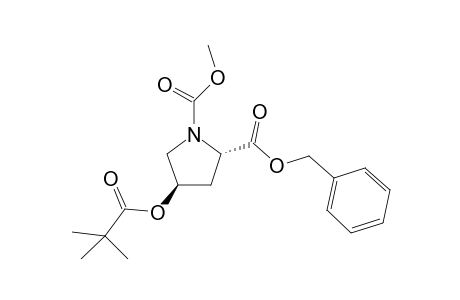 2-Benzyl 1-methyl (2S,4R)-4-[(2,2-dimethylpropanoyl)oxy]-1,2-di-pyrrolinedicarboxylate