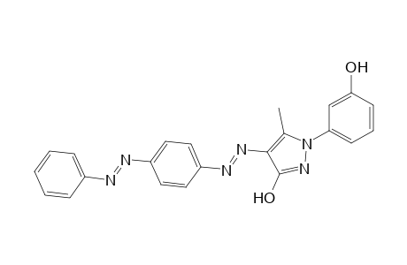 1-(3-Hydroxyphenyl)-3-hydroxy-5-methyl-4-(4-phenylazophenylazo)pyrazole