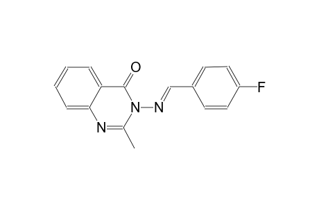 3-{[(E)-(4-fluorophenyl)methylidene]amino}-2-methyl-4(3H)-quinazolinone