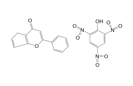 2-Phenylcyclopenteno[B]pyran-4(4H)-one, picrate