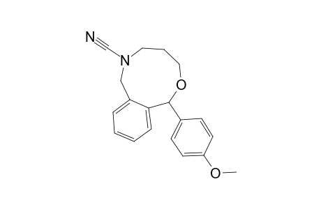 1-(4-METHOXY-PHENYL)-1,3,4,5,6,7-HEXAHYDRO-2,6-BENZOXAZOCINE-6-CARBONITRILE