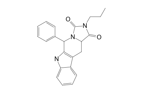 5-PHENYL-2-N-PROPYL-1,3-DIOXO-6H-1,2,3,5,11,11A-HEXAHYDROIMIDAZO-[1,5-B]-BETA-CARBOLINE