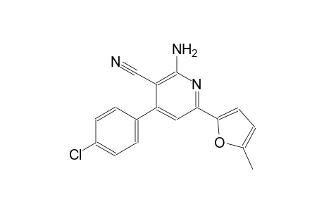 3-pyridinecarbonitrile, 2-amino-4-(4-chlorophenyl)-6-(5-methyl-2-furanyl)-