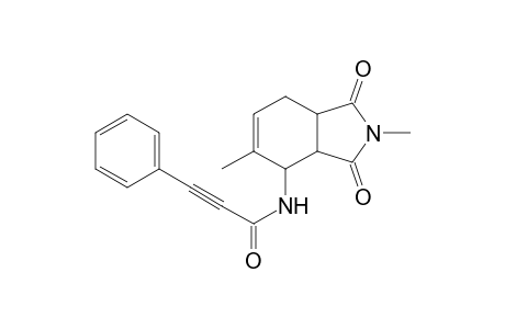 N-(2,3,3a,4,7,7a-Hexahydro-2,5-dimethyl-1,3-dioxo-1H-isoindol-4-yl)-3-phenylpropiolamide