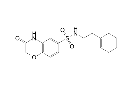 2H-1,4-Benzoxazine-6-sulfonamide, N-[2-(1-cyclohexenyl)ethyl]-3,4-dihydro-3-oxo-