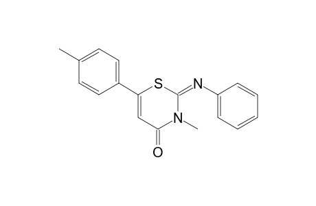 3-Methyl-2-phenylimino-2,3-dihydro-4-oxo-6-(4'-methylphenyl)-4H-1,3-thiazine