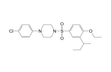 1-{[3-(butan-2-yl)-4-ethoxybenzene]sulfonyl}-4-(4-chlorophenyl)piperazine