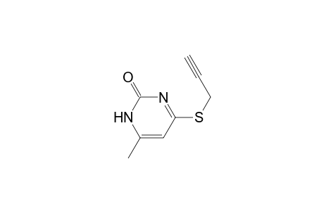 2(1H)-Pyrimidinone, 6-methyl-4-(2-propynylthio)-