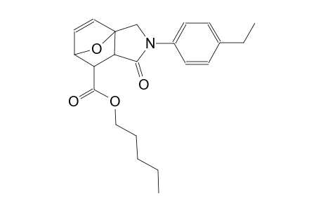 pentyl 3-(4-ethylphenyl)-4-oxo-10-oxa-3-azatricyclo[5.2.1.0~1,5~]dec-8-ene-6-carboxylate