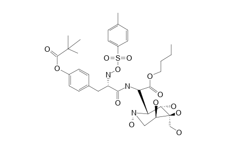 2-(4-HYDROXYMETHYL-1,3,4,5-TETRAHYDROXY-2-PIPERIDINYL)-2-[(O-TERT.-BUTYLCARBONYL)-TYROSYLAMINO]-ACETIC-ACID-N-BUTYLESTER-P-TOLUENESULFONATE-SALT