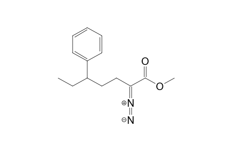 Methyl 2-diazo-5-phenylheptanoate