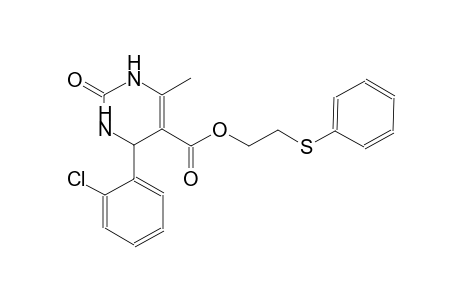 2-(phenylsulfanyl)ethyl 4-(2-chlorophenyl)-6-methyl-2-oxo-1,2,3,4-tetrahydro-5-pyrimidinecarboxylate