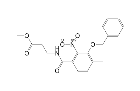 beta-alanine, N-[4-methyl-2-nitro-3-(phenylmethoxy)benzoyl]-, methyl ester