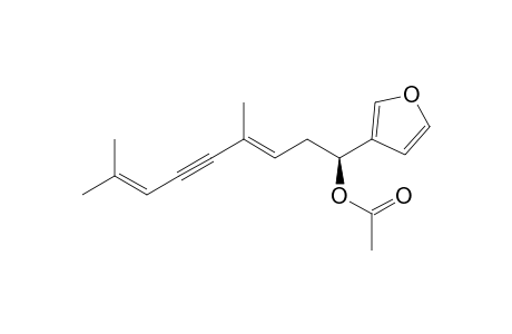 (S)-3-[1'-Acetoxy-4', 8'-dimethylnona-3',7'-dien-5'-ynyl]-furan