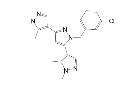 1'-(3-chlorobenzyl)-1,1'',5,5''-tetramethyl-1H,1'H,1''H-4,3':5',4''-terpyrazole