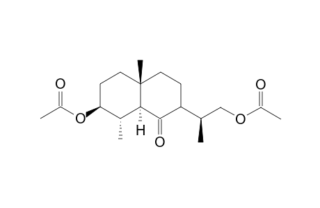 3.beta.,12-Diacetoxy-4.alpha.,5.alpha.11.beta.-H-eudesma-6-one