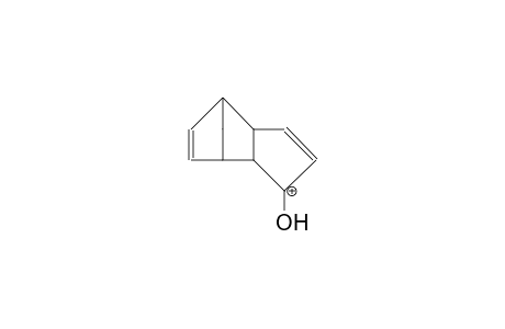 3-Hydroxy-endo-tricyclo(5.2.1.0/2,6/)deca-4,8-dien-3-onium cation