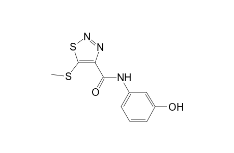 1,2,3-Thiadiazole-4-carboxamide, N-(3-hydroxyphenyl)-5-methylthio-