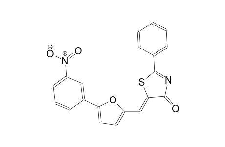 (5Z)-5-{[5-(3-nitrophenyl)-2-furyl]methylene}-2-phenyl-1,3-thiazol-4(5H)-one