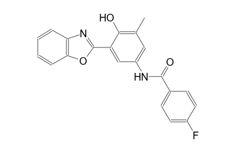 N-[3-(1,3-benzoxazol-2-yl)-4-hydroxy-5-methylphenyl]-4-fluorobenzamide