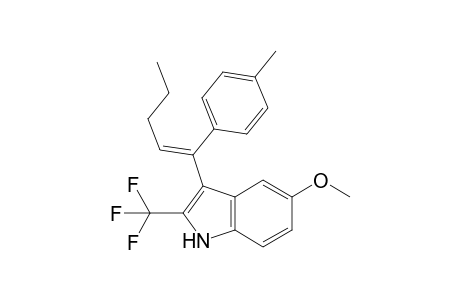 (E)-5-methoxy-3-(1-p-tolylpent-1-enyl)-2-(trifluoromethyl)-1H-indole