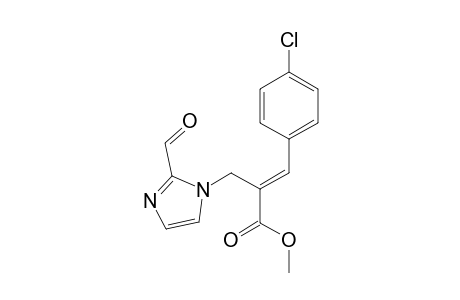 Methyl 3-(p-chlorophenyl)-2-[2'-formyl-1H-imidazol-1'-yl)methyl]-acrylate