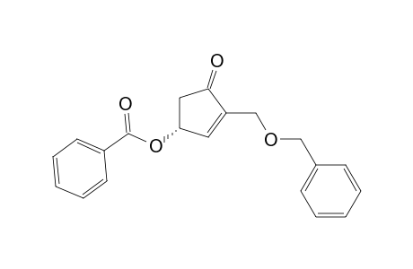 2-Cyclopenten-1-one, 4-(benzoyloxy)-2-[(phenylmethoxy)methyl]-, (R)-