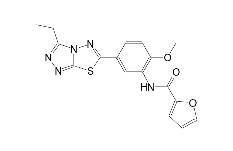 2-furancarboxamide, N-[5-(3-ethyl[1,2,4]triazolo[3,4-b][1,3,4]thiadiazol-6-yl)-2-methoxyphenyl]-