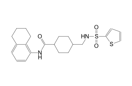 N-(5,6,7,8-tetrahydro-1-naphthalenyl)-4-{[(2-thienylsulfonyl)amino]methyl}cyclohexanecarboxamide