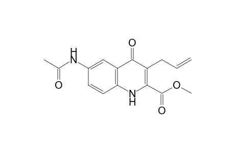 6-Acetamino-3-allyl-2-methoxycarbonyl-quinolone