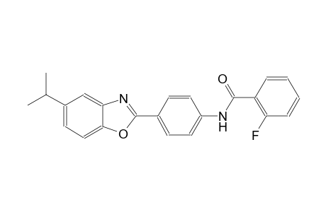 benzamide, 2-fluoro-N-[4-[5-(1-methylethyl)-2-benzoxazolyl]phenyl]-