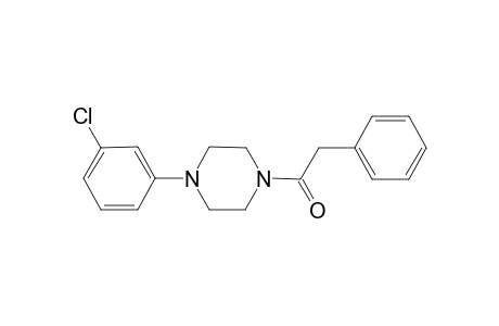 1-(3-Chlorophenyl)-4-(phenylacetyl)piperazine hydrochloride-