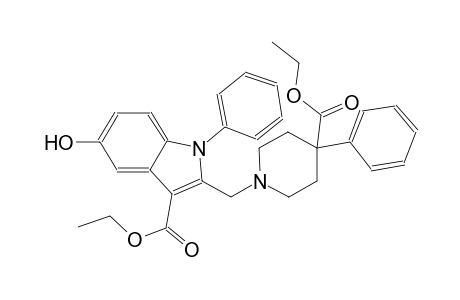 ethyl 2-{[4-(ethoxycarbonyl)-4-phenyl-1-piperidinyl]methyl}-5-hydroxy-1-phenyl-1H-indole-3-carboxylate