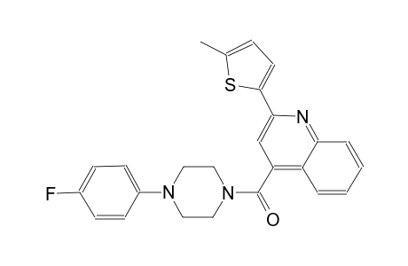 4-{[4-(4-fluorophenyl)-1-piperazinyl]carbonyl}-2-(5-methyl-2-thienyl)quinoline