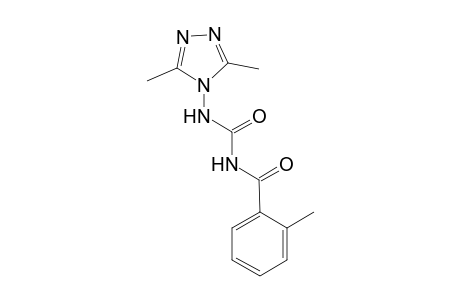 N-[(3,5-dimethyl-1,2,4-triazol-4-yl)carbamoyl]-2-methyl-benzamide