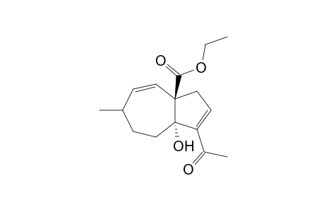 (3aR*,8aS*)-1-Acetyl-8a-hydroxy-6-methyl-7,8,8,8a-tetrahydro-3H-azulene-3a-carboxylic acid ethyl ester