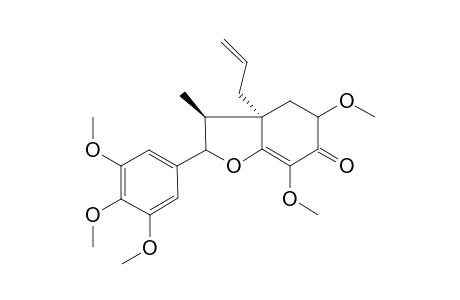 3,4,5,3',5'-Pentamethoxy-4'-oxo-.delta(1,3,5,5',8').-8.1',7.o.6-neolignan