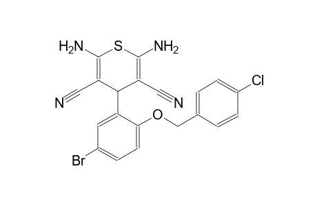 2,6-diamino-4-{5-bromo-2-[(4-chlorobenzyl)oxy]phenyl}-4H-thiopyran-3,5-dicarbonitrile