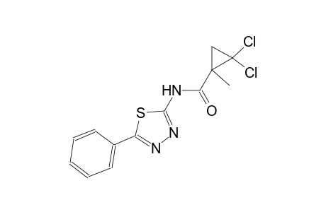 2,2-dichloro-1-methyl-N-(5-phenyl-1,3,4-thiadiazol-2-yl)cyclopropanecarboxamide