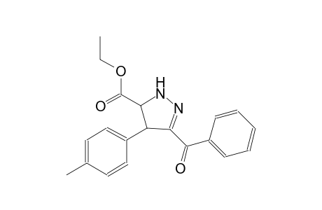 1H-pyrazole-5-carboxylic acid, 3-benzoyl-4,5-dihydro-4-(4-methylphenyl)-, ethyl ester