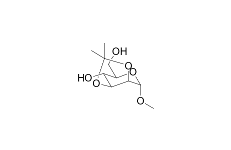 4-methoxy-2,2-dimethyl-6-methylol-4,6,7,7a-tetrahydro-3aH-[1,3]dioxolo[4,5-c]pyran-7-ol