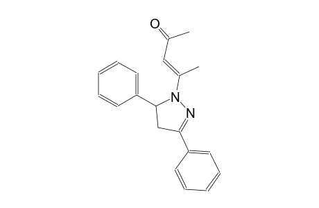 (3E)-4-(3,5-diphenyl-4,5-dihydro-1H-pyrazol-1-yl)-3-penten-2-one