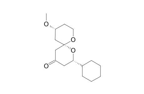 (2S,6S,10R)-2-Cyclohexyl-10-methoxy-1,7-dioxaspiro[5.5]undecan-4-one